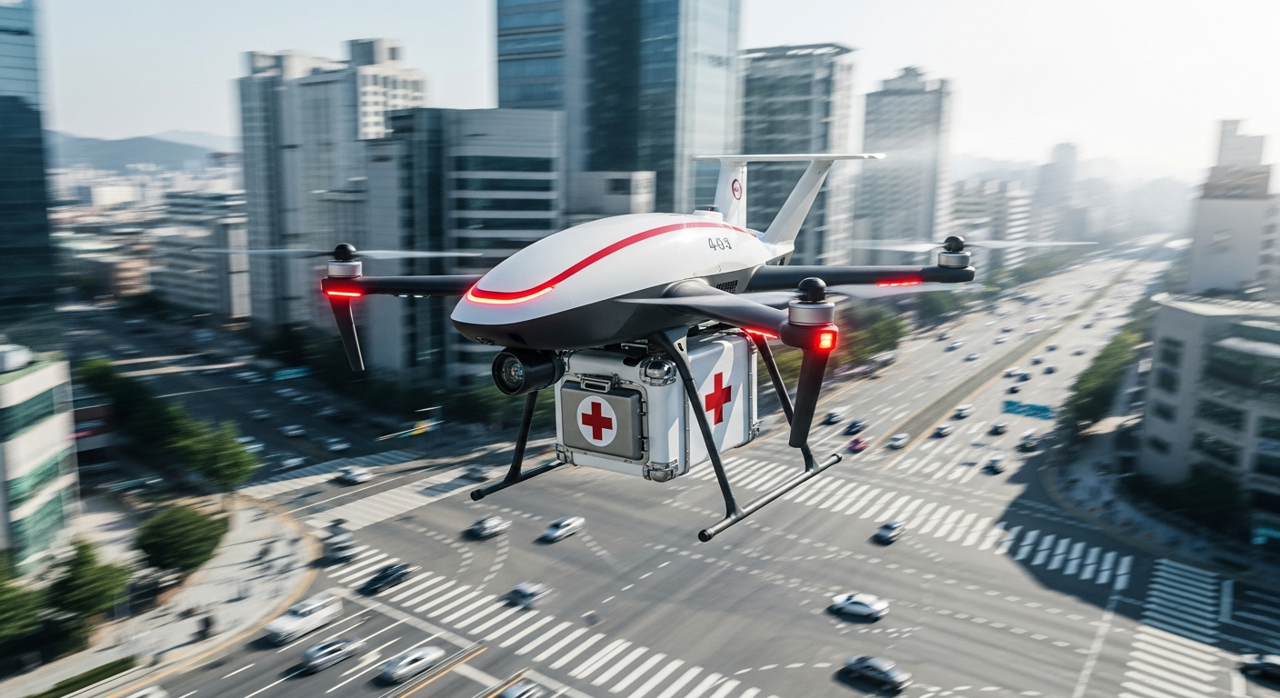 꽉 막힌 도심을 15분 만에 돌파? 생명을 구하는 ‘피 배송 드론’의 시대가 열렸습니다 🚁
