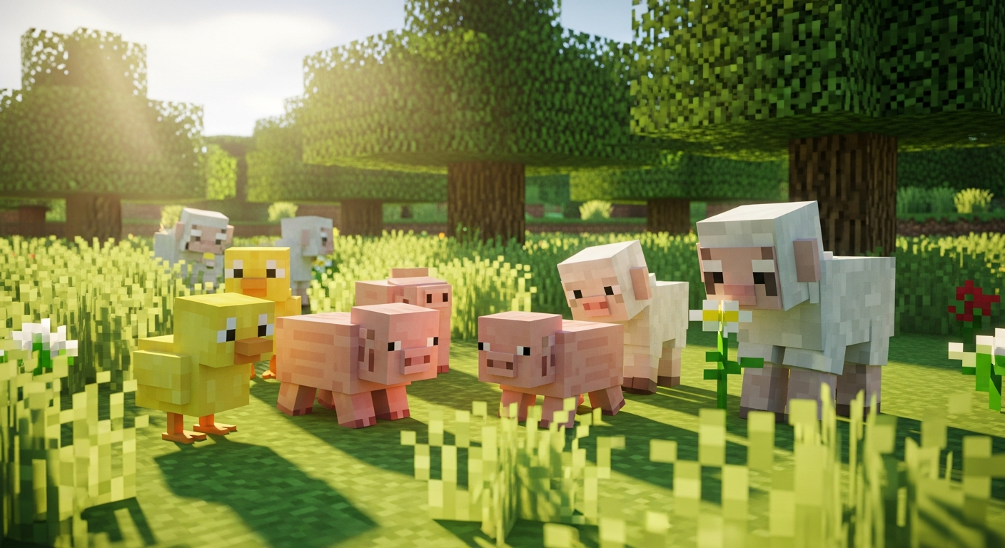 마인크래프트, 역대급 귀여움 폭발 업데이트 예고! 🤯 당신의 심장을 녹일 아기 몹들의 대변신
